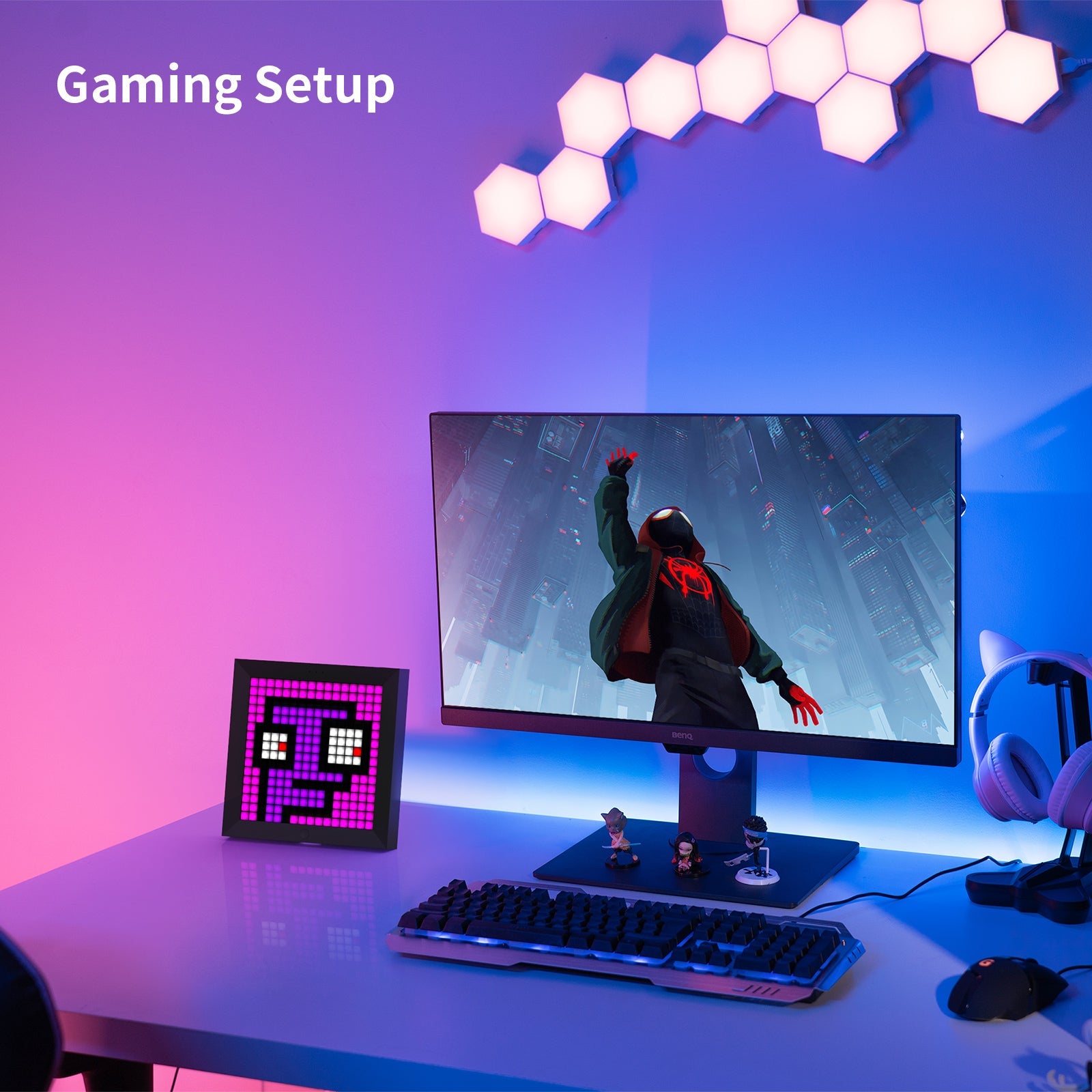 Divoom Pixoo 16x16 Pixel Art LED Display Gaming Room Decor