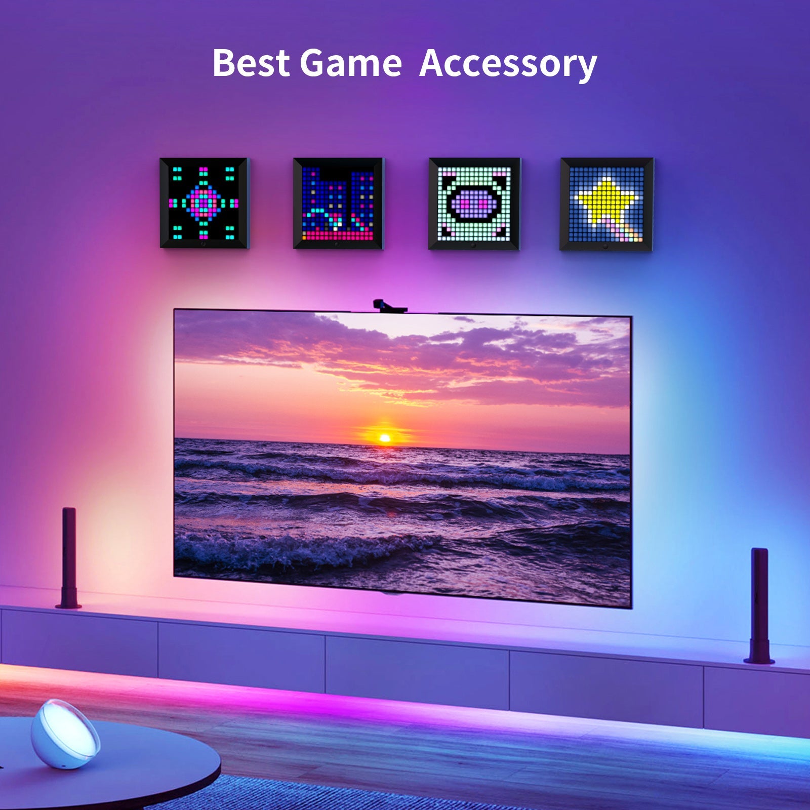 Divoom Pixoo 16x16 Pixel Art LED Display Gaming Room Decor