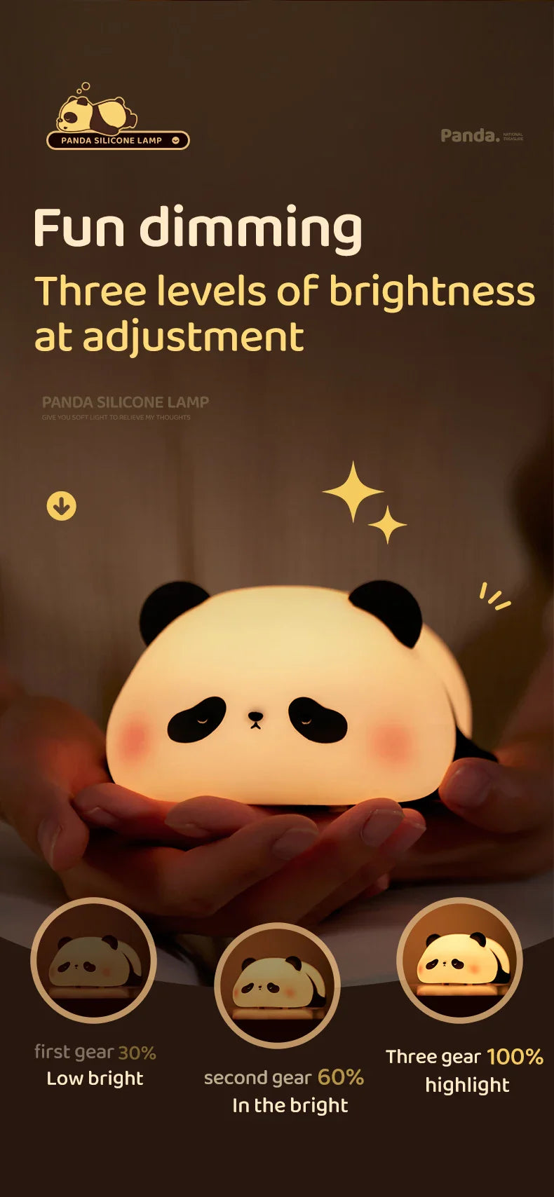 Panda Kawaii Night Lamp